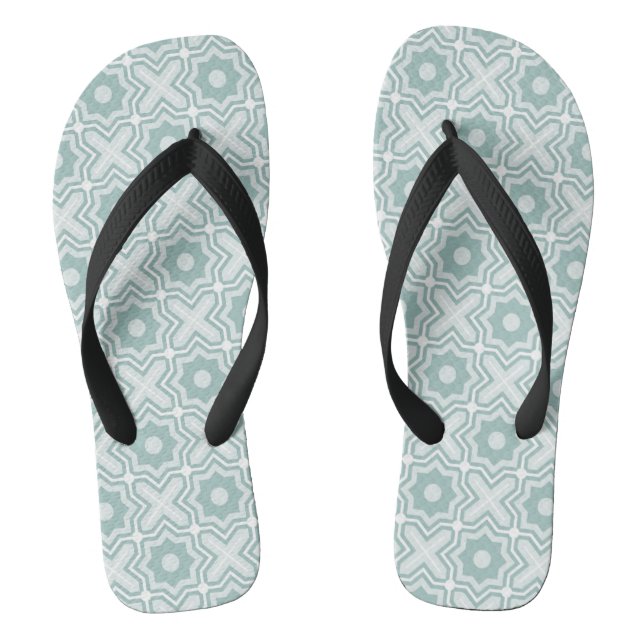 Tangled Lattice Pattern Flip Flops (Footbed)
