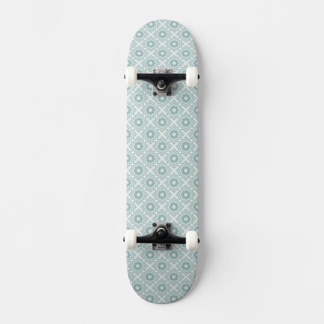 Tangled Lattice Pattern Skateboard Deck (Front)