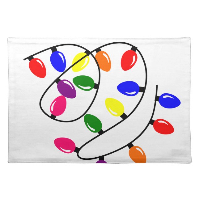 Tangled Lights Cloth Placemat (Front)