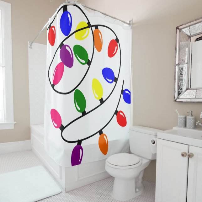 Tangled Lights Shower Curtain (In Situ)