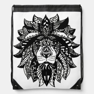 Tangled Lion Drawstring Backpack