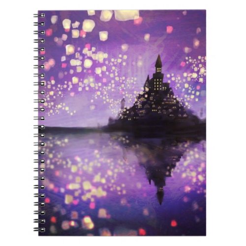 tangled movie castle Notebook 80 Pages BW