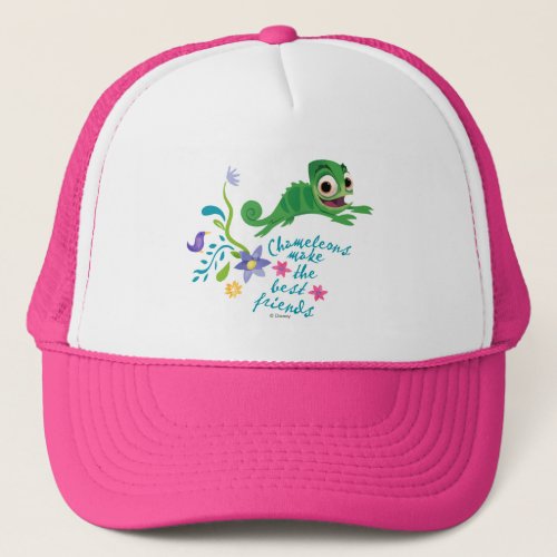 Tangled  Pascal _ Chameleons Make the Best Friend Trucker Hat