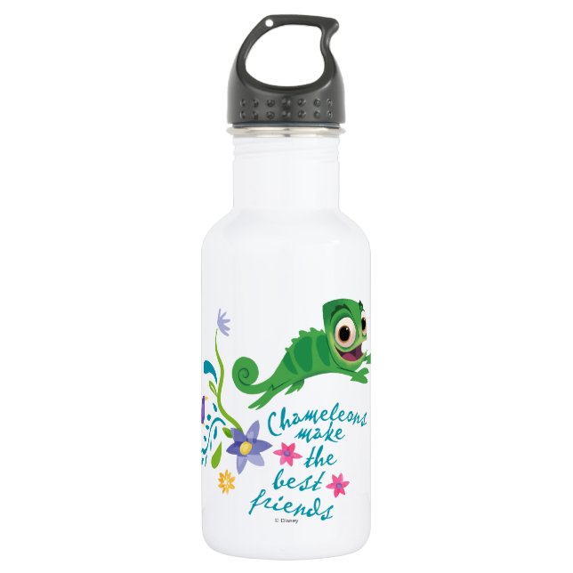 Tangled | Pascal - Chameleons Make the Best Friend Water Bottle (Front)