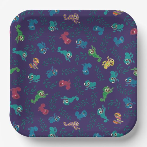 Tangled  Pascal Pattern Paper Plates