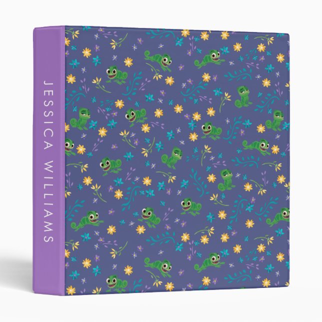 Tangled | Pascal - Purple Pattern Binder (Front/Spine)