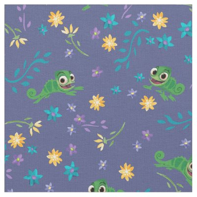 Tangled | Pascal - Purple Pattern Fabric