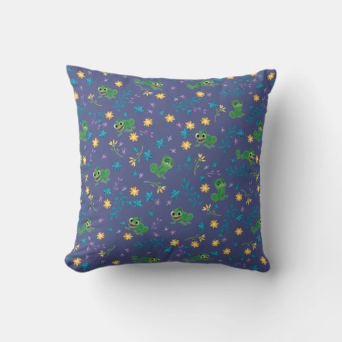 Tangled  Pascal _ Purple Pattern Throw Pillow