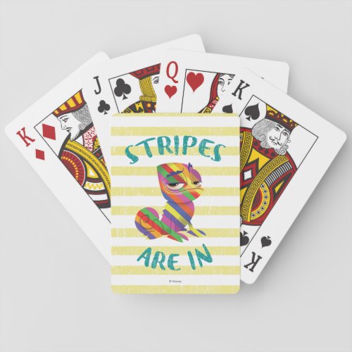 Tangled  Pascal _ Stripes are In Poker Cards