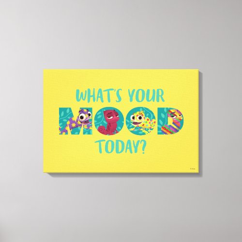 Tangled  Pascal _ Whats Your Mood Today Canvas Print