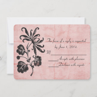 Tangled Pink RSVP Invitation