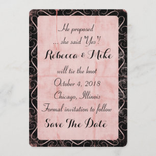 Tangled Pink Save the Date