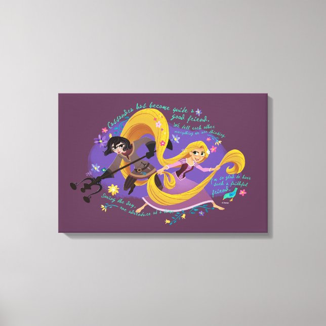 Tangled | Rapunzel & Cassandra Canvas Print (Front)