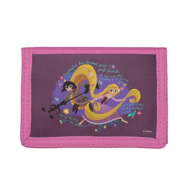 Tangled | Rapunzel & Cassandra Tri-fold Wallet (Front)