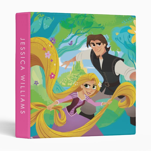 Tangled | Rapunzel & Eugene 3 Ring Binder (Front/Spine)