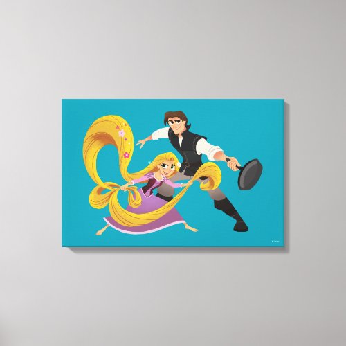 Tangled  Rapunzel  Eugene Canvas Print