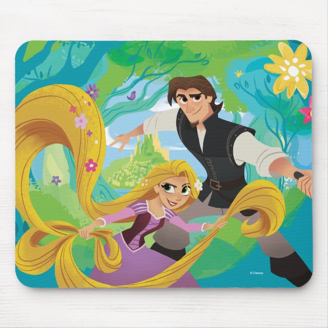 Tangled | Rapunzel & Eugene Mouse Pad (Front)