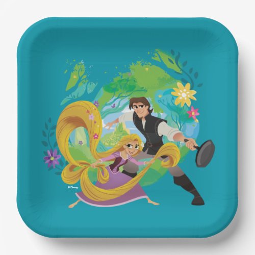 Tangled  Rapunzel  Eugene Paper Plates