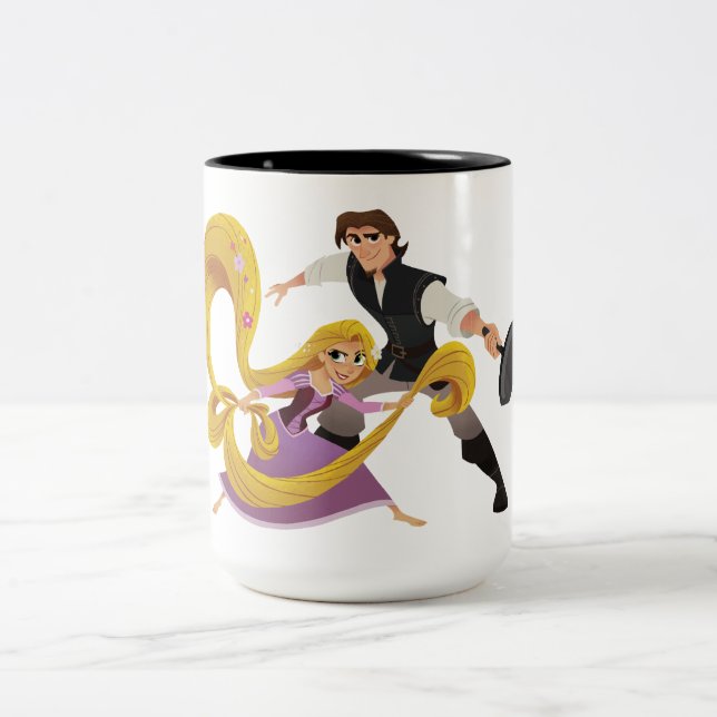 Tangled | Rapunzel & Eugene Two-Tone Coffee Mug (Center)