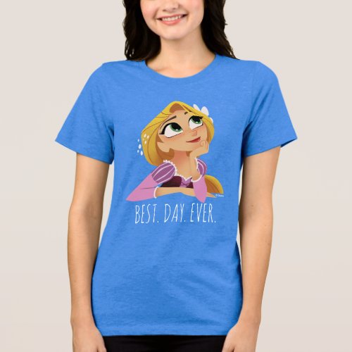 Tangled  Rapunzel _ Never Give Up On Your Dreams Tri_Blend Shirt