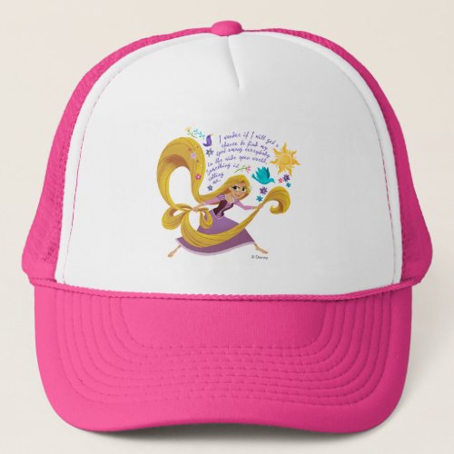 Tangled  Rapunzel _ Something is Calling Me Trucker Hat