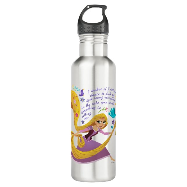 Tangled | Rapunzel - Something is Calling Me Water Bottle (Front)
