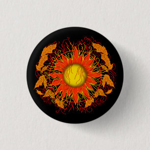 Tangled Sun Button