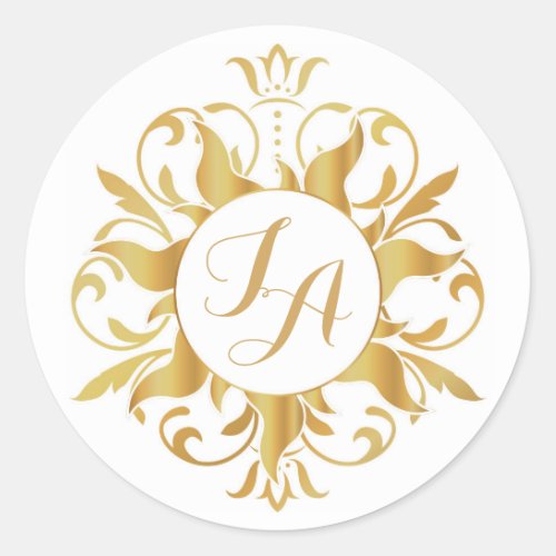 Tangled Sun Monogram Sticker