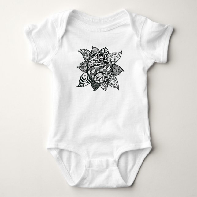 Tangled Sun T-Shirt - white v-neck (Front)