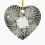 Tangled up in blue ceramic ornament