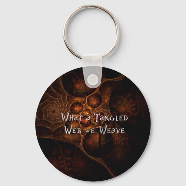 Tangled Web Keychain (Front)