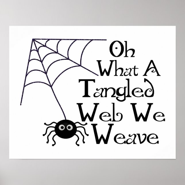 Tangled Web Spider Poster (Front)