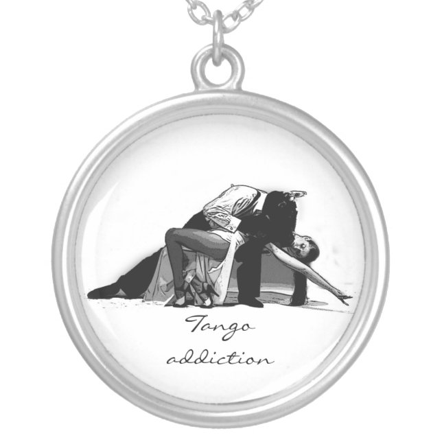 TANGO ADDICTION SILVER PLATED NECKLACE (Front)