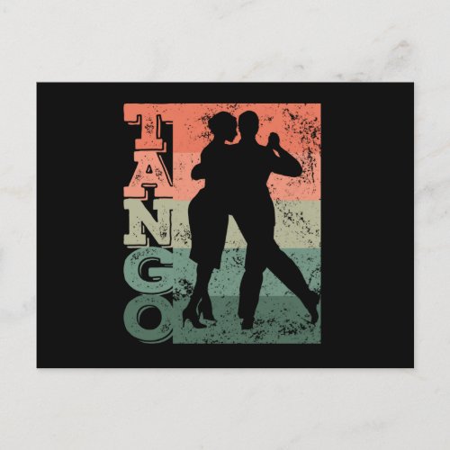 Tango Argentino Retro Vintage Tango Vals Tango Postcard