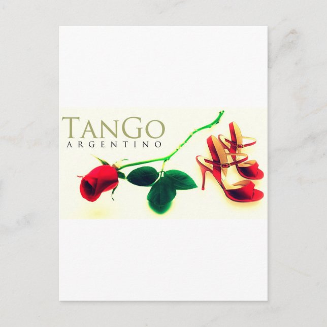 Tango argentino vintage postcard (Front)