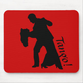 Tango! Ballroom Dance Couple Silhouette Mouse Pad