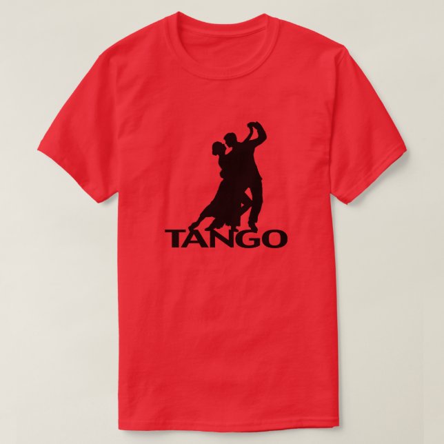 Tango Ballroom Dancers Silhouette T-Shirt (Design Front)