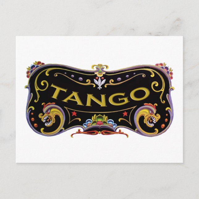 Tango cool designs! postcard (Front)