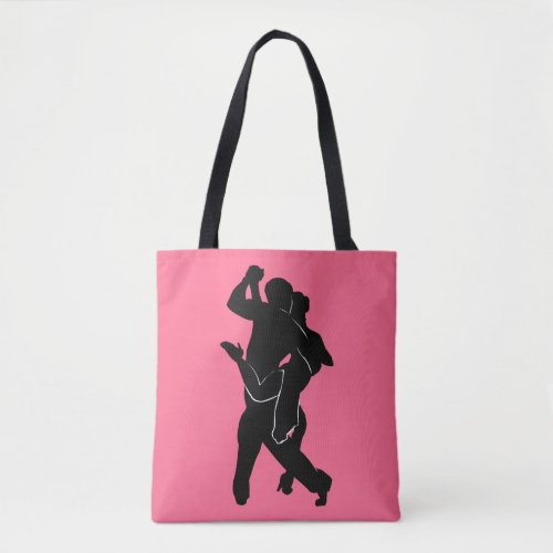 Tango Couple Pink Tote Bag _ Your Colors