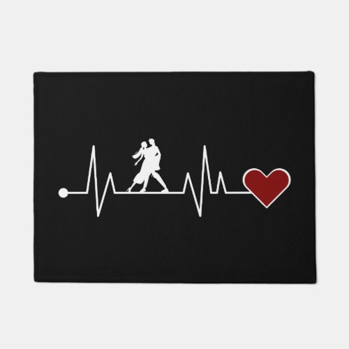 Tango Dance Couple Dancing Heartbeat gift Doormat