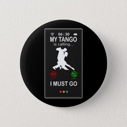 Tango Dance Dancer Couple is Calling Funny Button