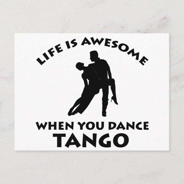Tango dance Designs Postcard (Front)