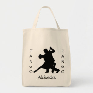 Tango Dance Silhouette Personal Tote Bag
