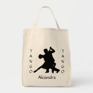 Tango Dance Silhouette Personal Tote Bag