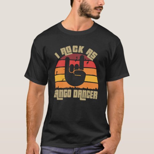 Tango Dancer Sun Vintage Style Colorful T_Shirt