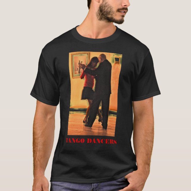 Tango Dancers black T-Shirt (Front)