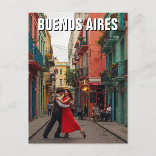 Tango Dancers Buenos Aires Argentina travel Postcard