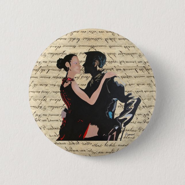 Tango dancers button (Front)