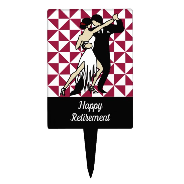 Tango Dancers Cake Topper (Front)