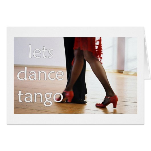 Tango Dancers! Cards (Front Horizontal)